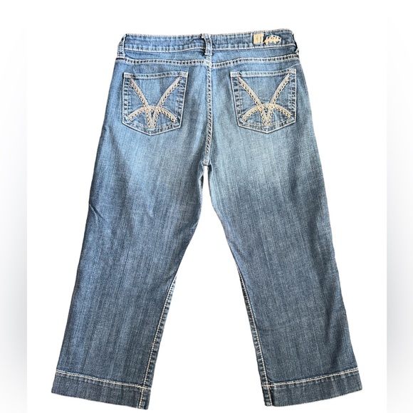 KUT from Cloth 12 denim cropped wide leg jeans - Picture 3 of 5